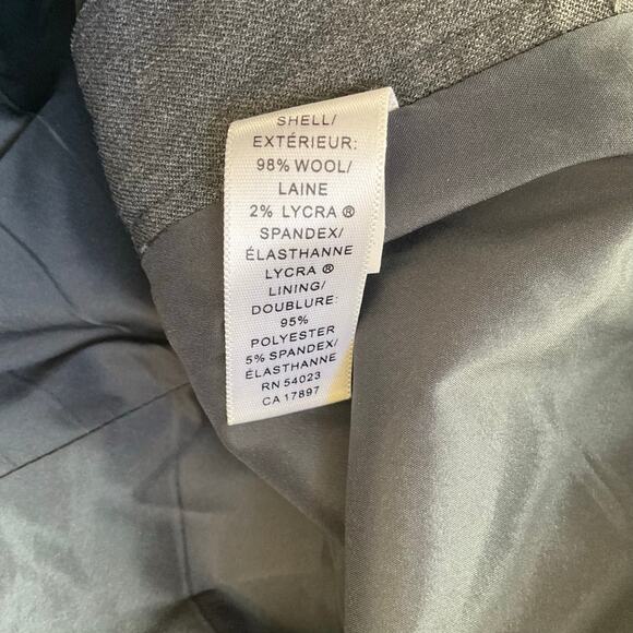 Banana Republic Women Stretch Straight Leg Pants size 6, Gray, with Liner - Picture 8 of 13